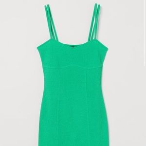 H&M Green Bodycon Dress